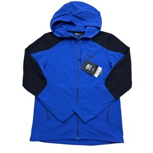 Outdoor Research Ferrosi Hoodie Jacket Womens Size M Blue Black Cordura UPF 50